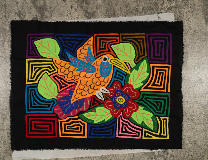 Fantasy Orange And Blue Hummingbird Mola