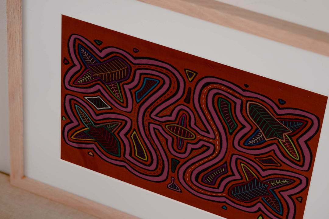 Orange And Pink Floral Flower Mola