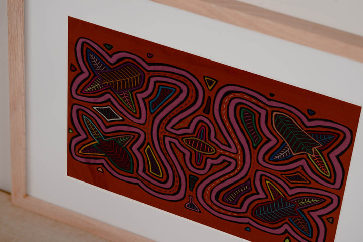 Orange And Pink Floral Flower Mola