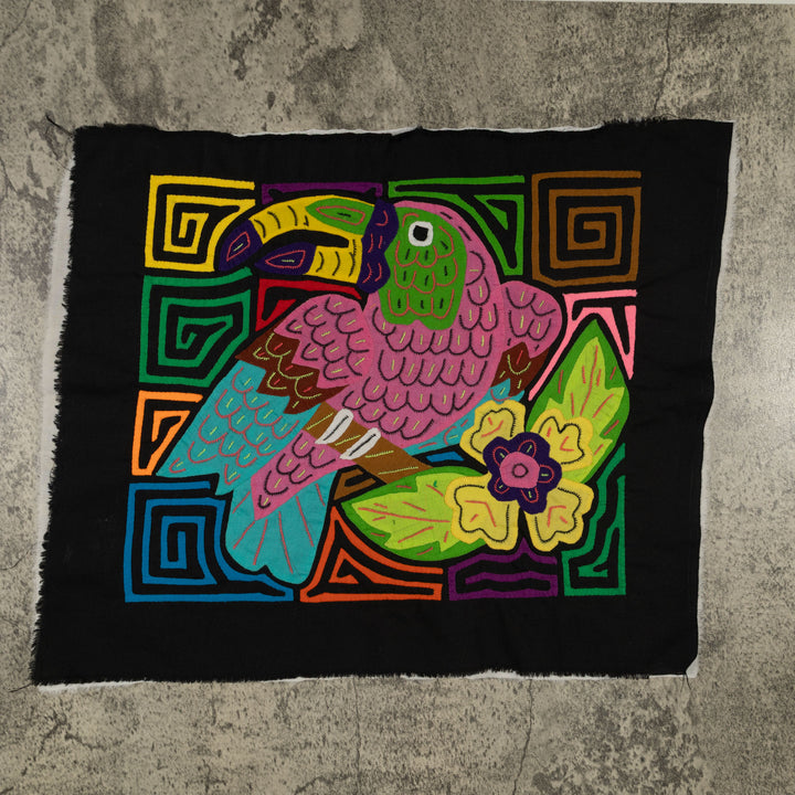 Fantasy Pink And Blue Toucan Parrot Bird Mola
