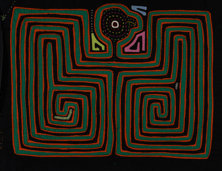 Black Green And Orange Long Arm Dude Mola