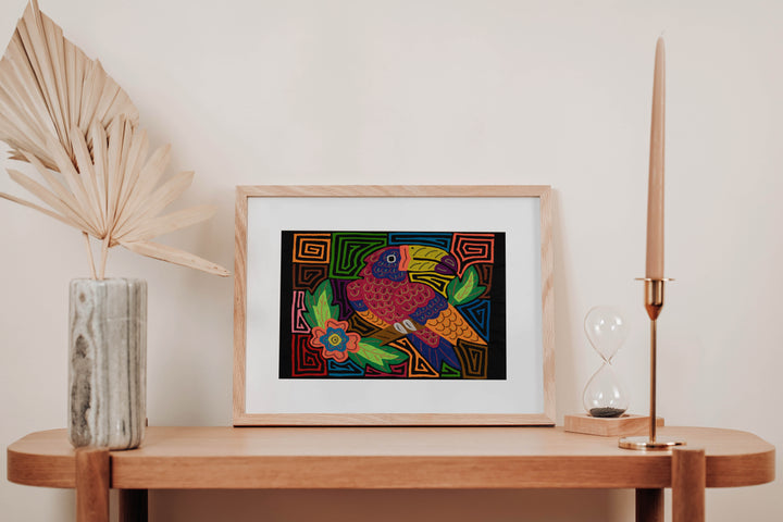 Fantasy Red Blue And Orange Toucan Bird Mola