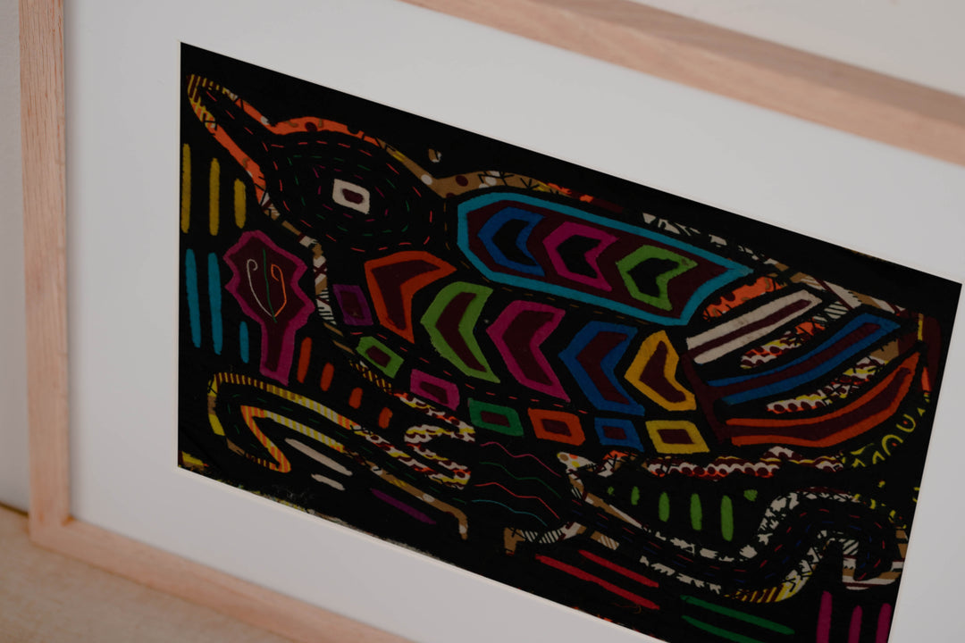 Vintage Rainbow Fancy Bird Mola