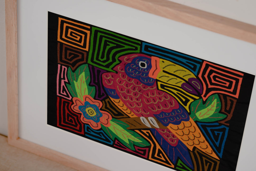 Fantasy Red Blue And Orange Toucan Bird Mola