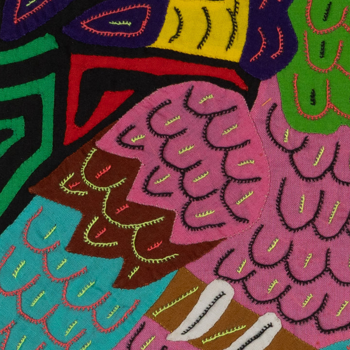 Fantasy Pink And Blue Toucan Parrot Bird Mola