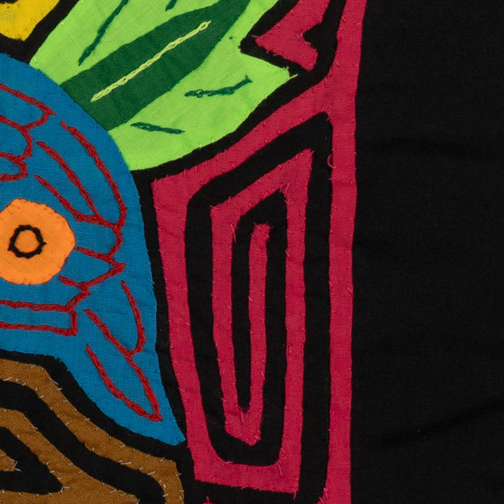 Yellow Jungle Morpho Butterfly with Leaves Mola