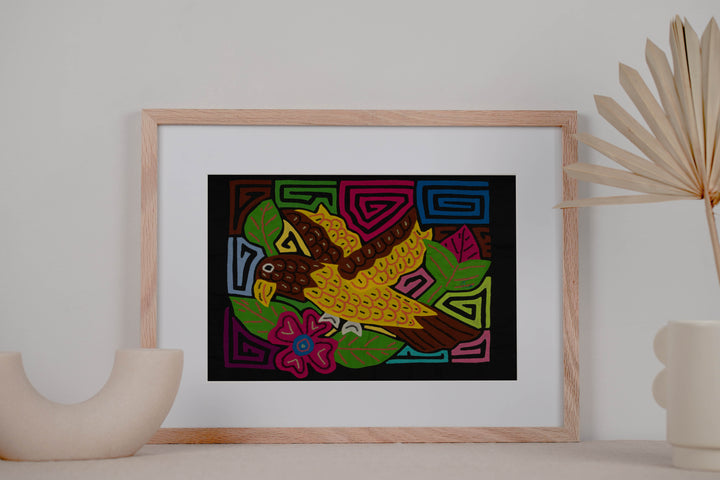 Fantasy Yellow And Brown Jungle Bird Mola