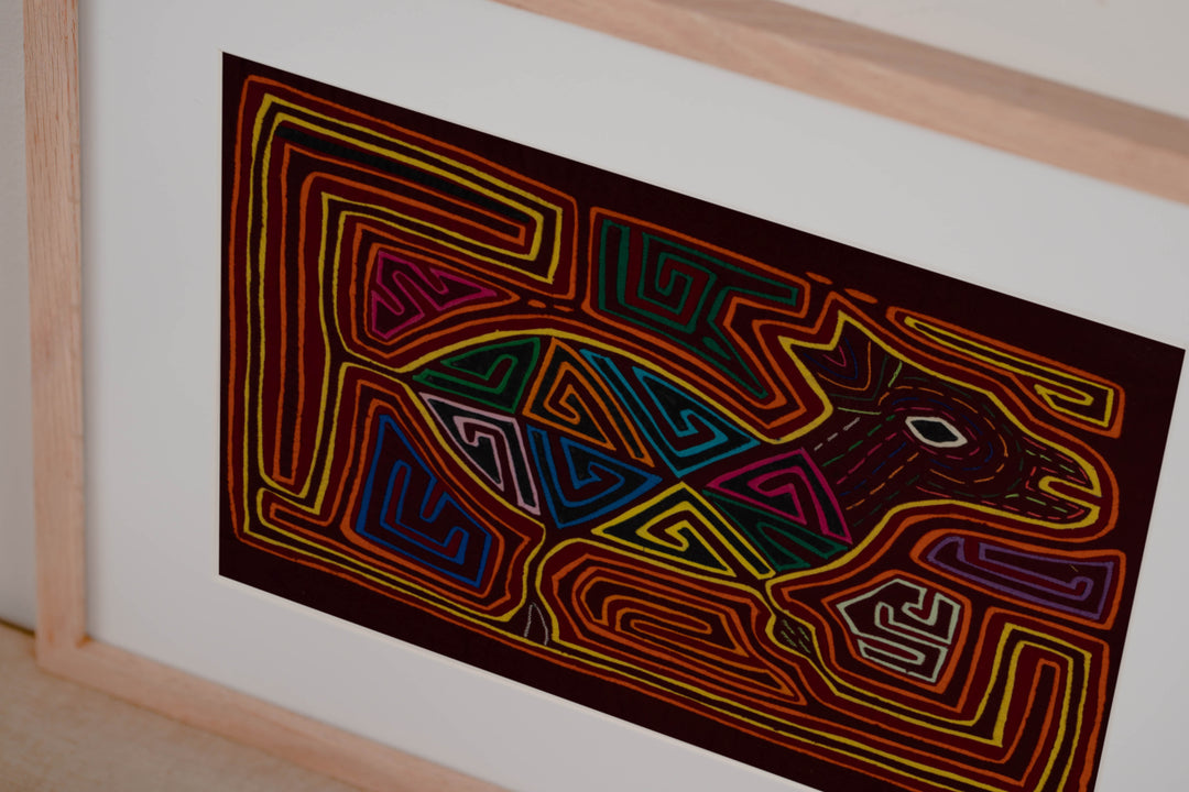 Traditional Multi-Color Deer In The Jungle Mola