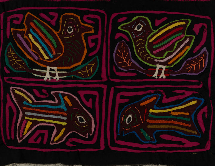 Black And Rosada Wildlife Pigeon And Fish Mola