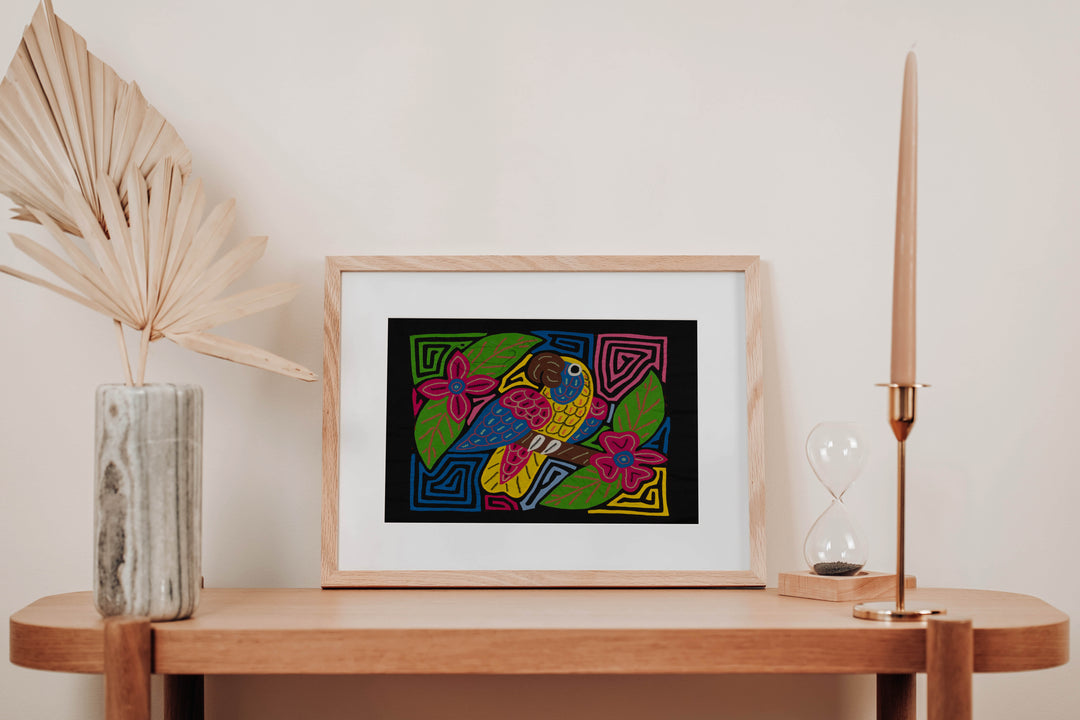 Fantasy Yellow And Blue Parrot Bird Mola