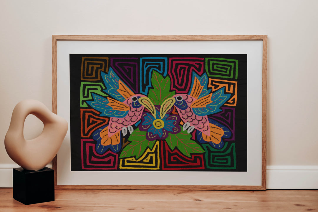 Fantasy Pink And Blue Two Hummingbird Mola