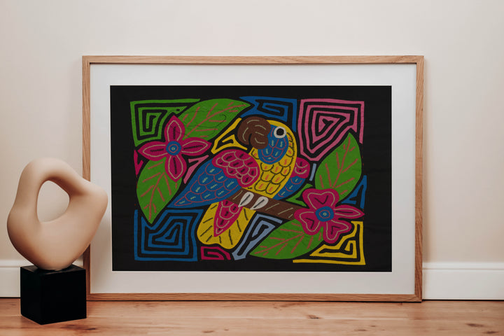 Fantasy Yellow And Blue Parrot Bird Mola