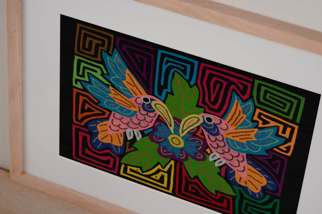 Fantasy Pink And Blue Two Hummingbird Mola