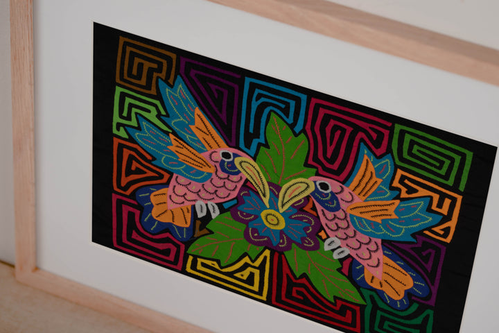 Fantasy Pink And Blue Two Hummingbird Mola