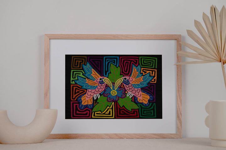 Fantasy Pink And Blue Two Hummingbird Mola