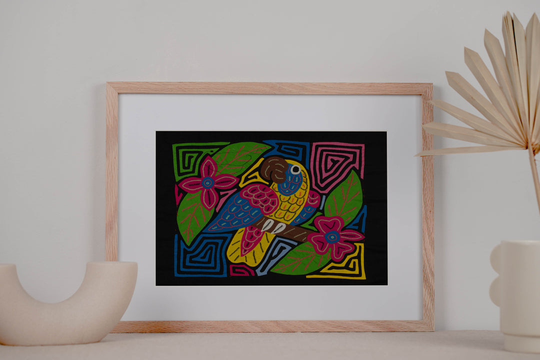 Fantasy Yellow And Blue Parrot Bird Mola