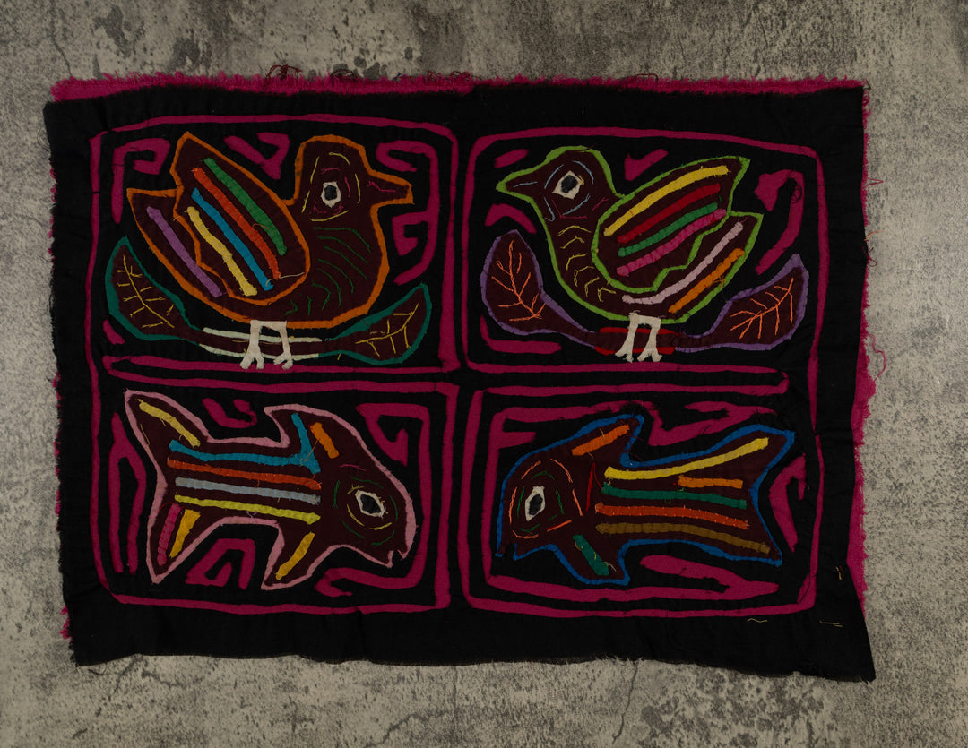 Black And Rosada Wildlife Pigeon And Fish Mola