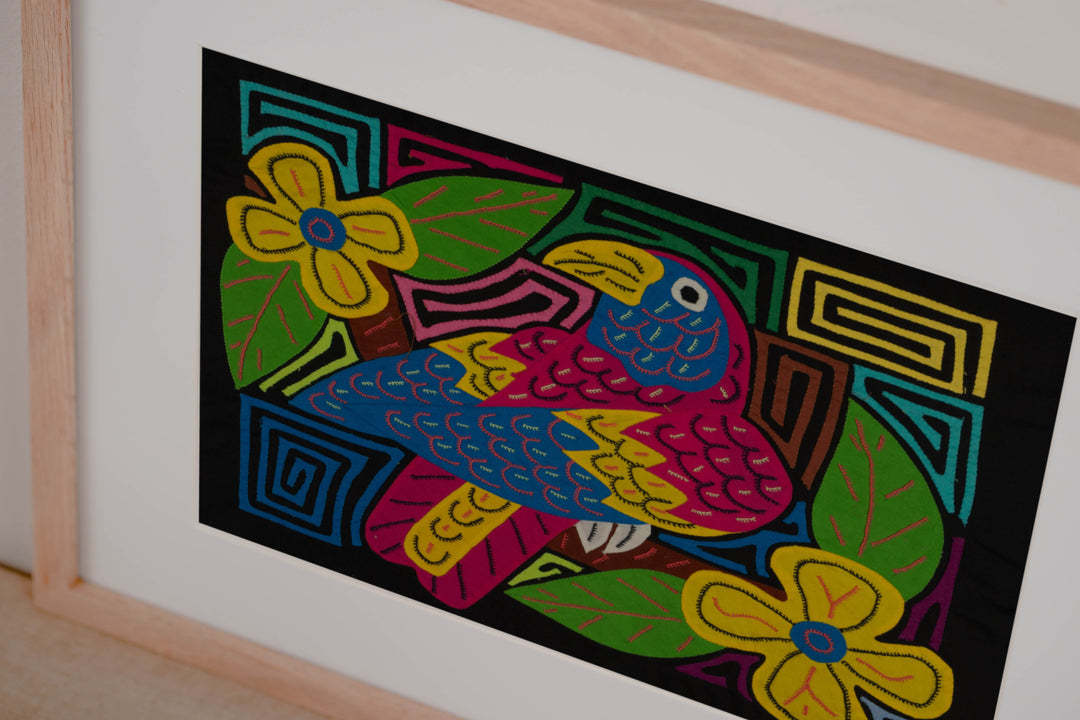 Fantasy Red Blue And Yellow Toucan Bird Mola