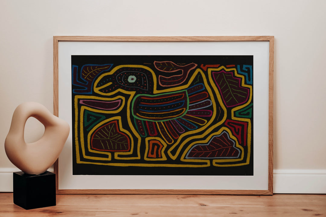 Classic Black And Yellow Rainforest Bird Mola