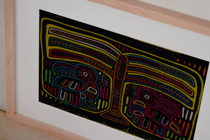 Traditional Toucan Bird And Palm Tree Mola