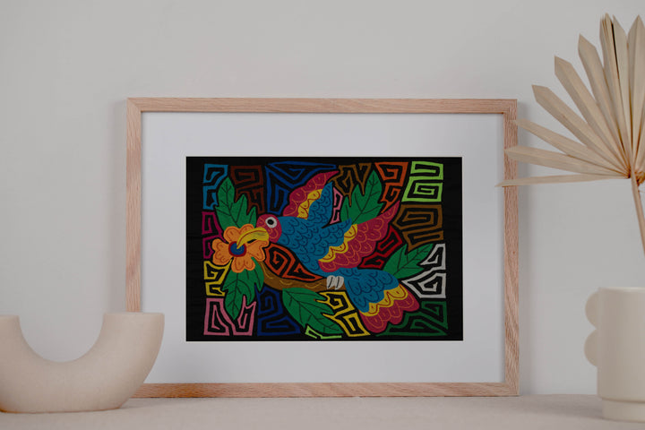 Fantasy Red And Blue Hummingbird Mola
