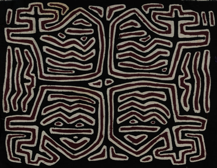 Black White And Maroon Classic Design Mola