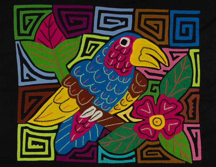 Fantasy Blue And Yellow Toucan Parrot Bird Mola