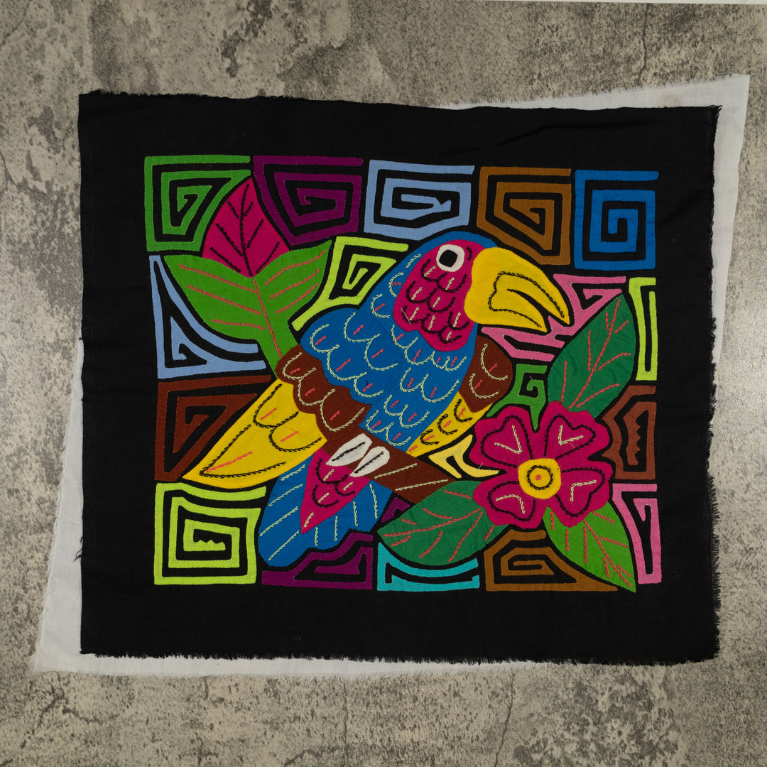 Fantasy Blue And Yellow Toucan Parrot Bird Mola