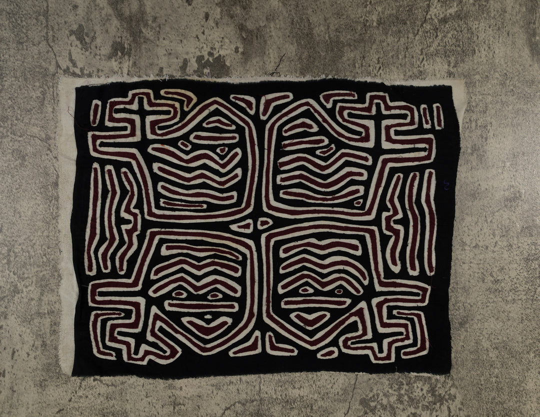 Black White And Maroon Classic Design Mola