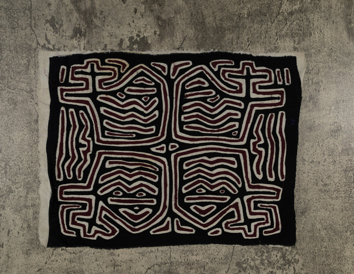 Black White And Maroon Classic Design Mola