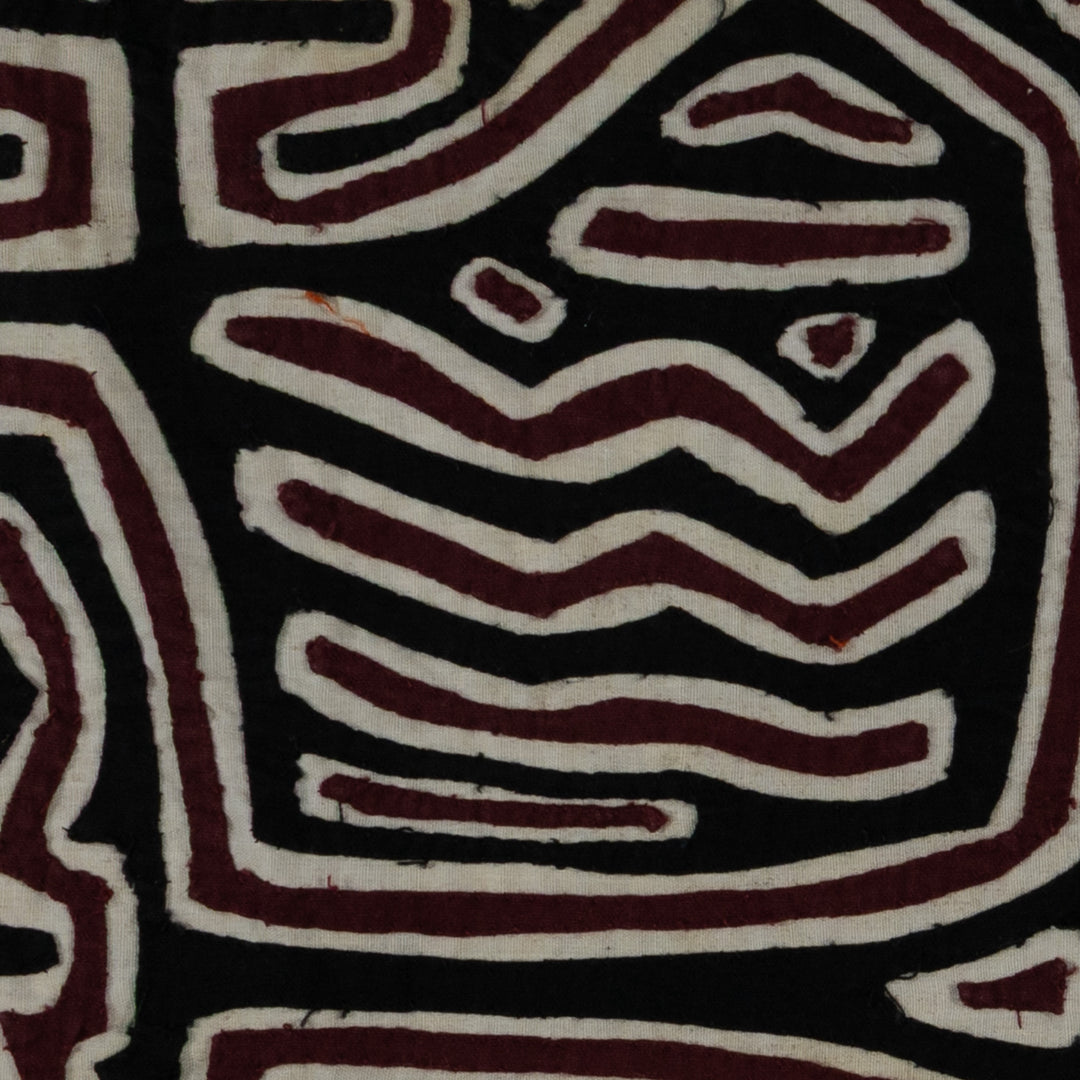 Black White And Maroon Classic Design Mola