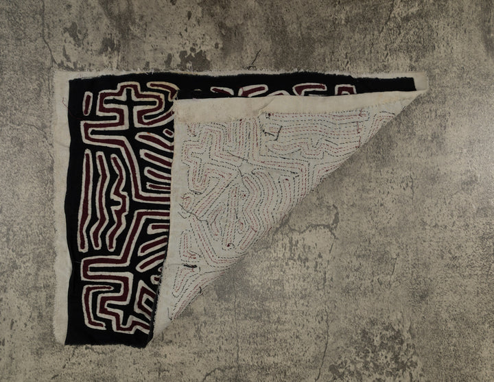 Black White And Maroon Classic Design Mola