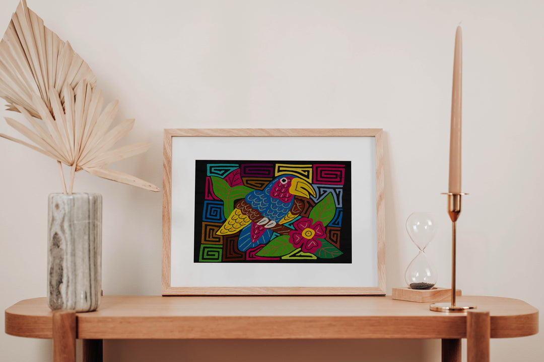 Fantasy Red Blue And Yellow Toucan Bird Mola