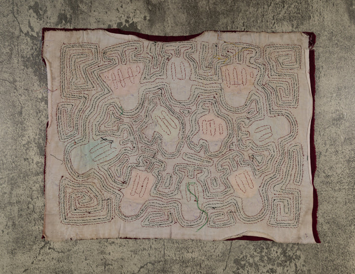 Classic Design Maroon Conga Dance Mola