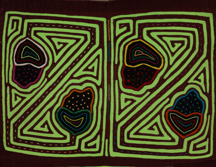 Maroon And Green Strawberry Fruit Mola