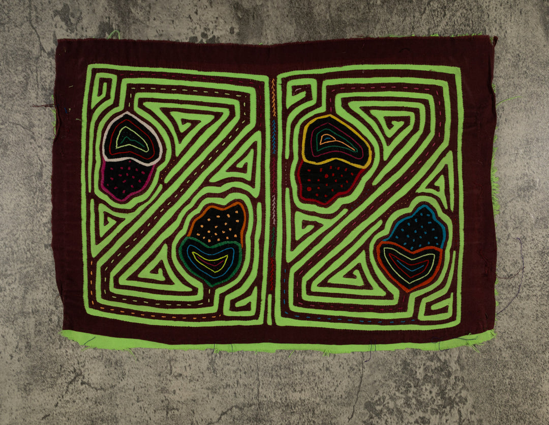 Maroon And Green Strawberry Fruit Mola