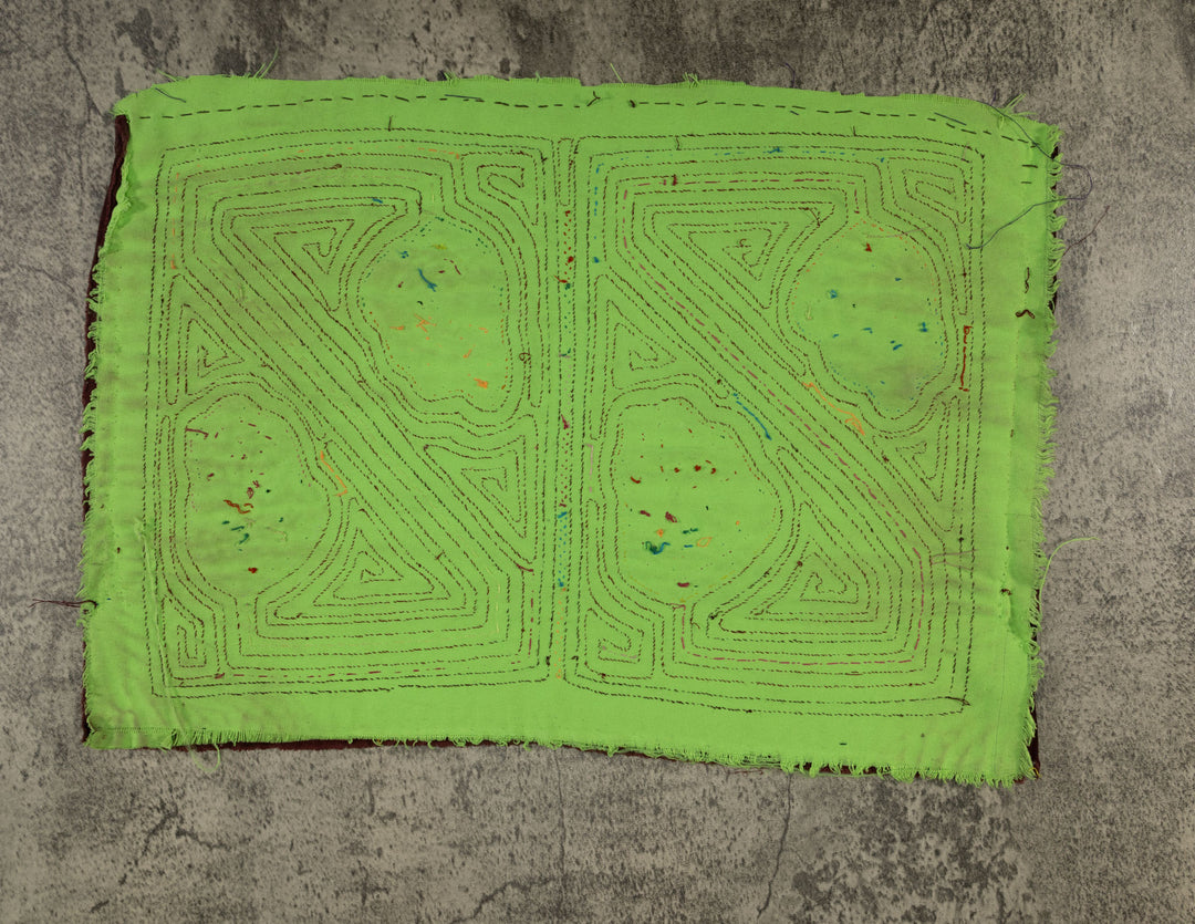 Maroon And Green Strawberry Fruit Mola