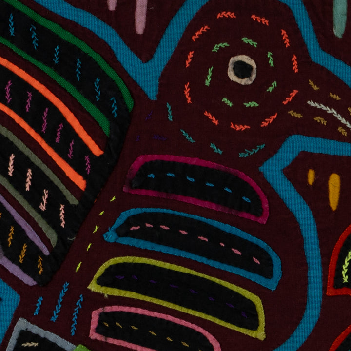 Maroon And Turquoise Kingfisher With Fish Mola