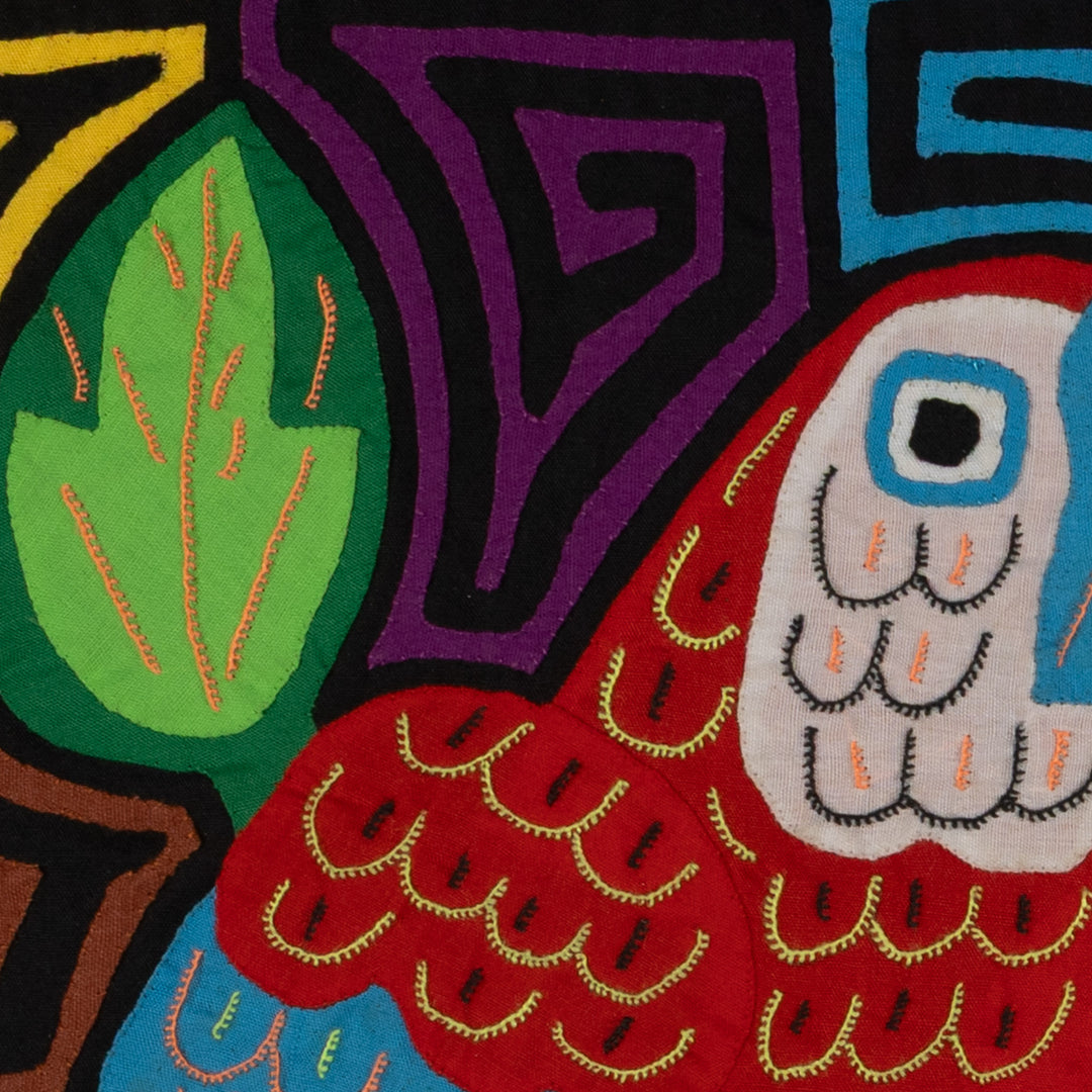 Fantasy Red Yellow And Orange Two Toucan Bird Mola