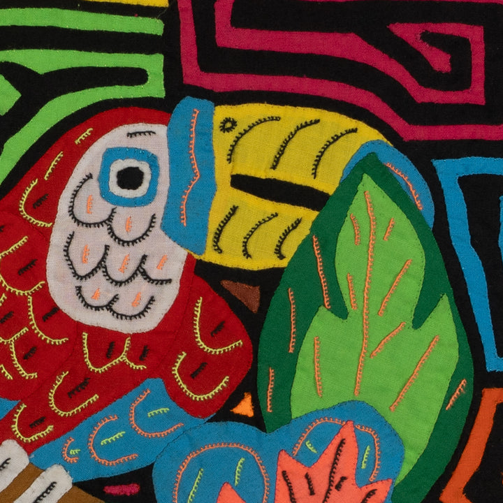 Fantasy Red Yellow And Orange Two Toucan Bird Mola