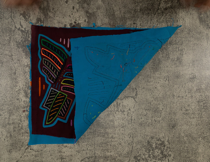 Maroon And Turquoise Kingfisher With Fish Mola