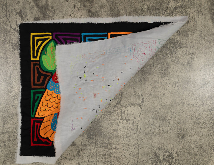 Fantasy Red Yellow And Orange Two Toucan Bird Mola