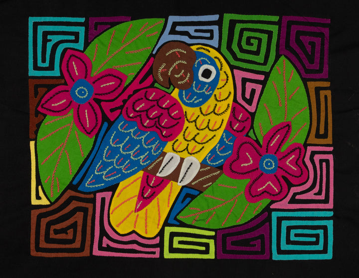 Fantasy Red Blue And Yellow Parrot Bird Mola
