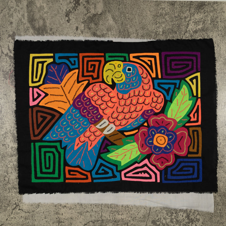Fantasy Orange And Blue Parrot Bird Mola (Copy)