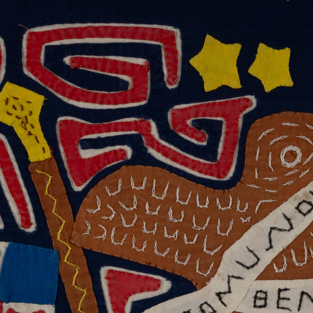 Vintage Red White And Blue Patriotic Flag Mola