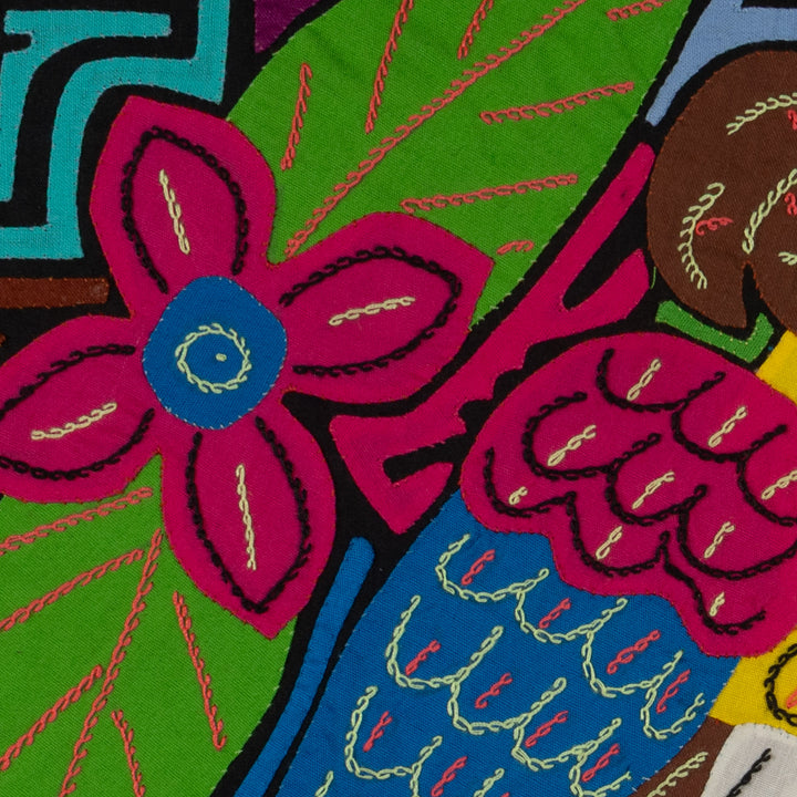 Fantasy Red Blue And Yellow Parrot Bird Mola