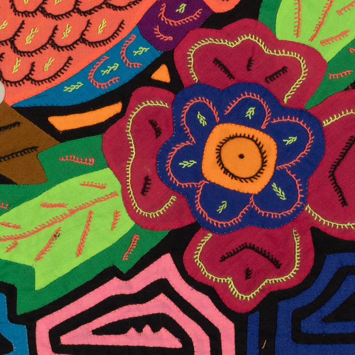 Fantasy Orange And Blue Parrot Bird Mola (Copy)