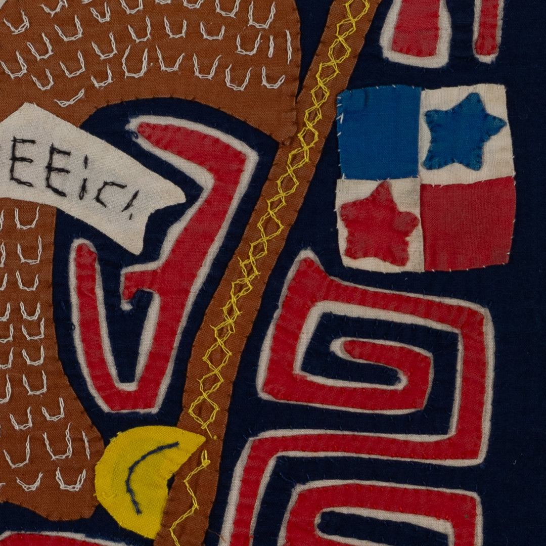 Vintage Red White And Blue Patriotic Flag Mola