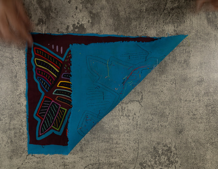 Maroon And Turquoise Kingfisher With Fish Mola