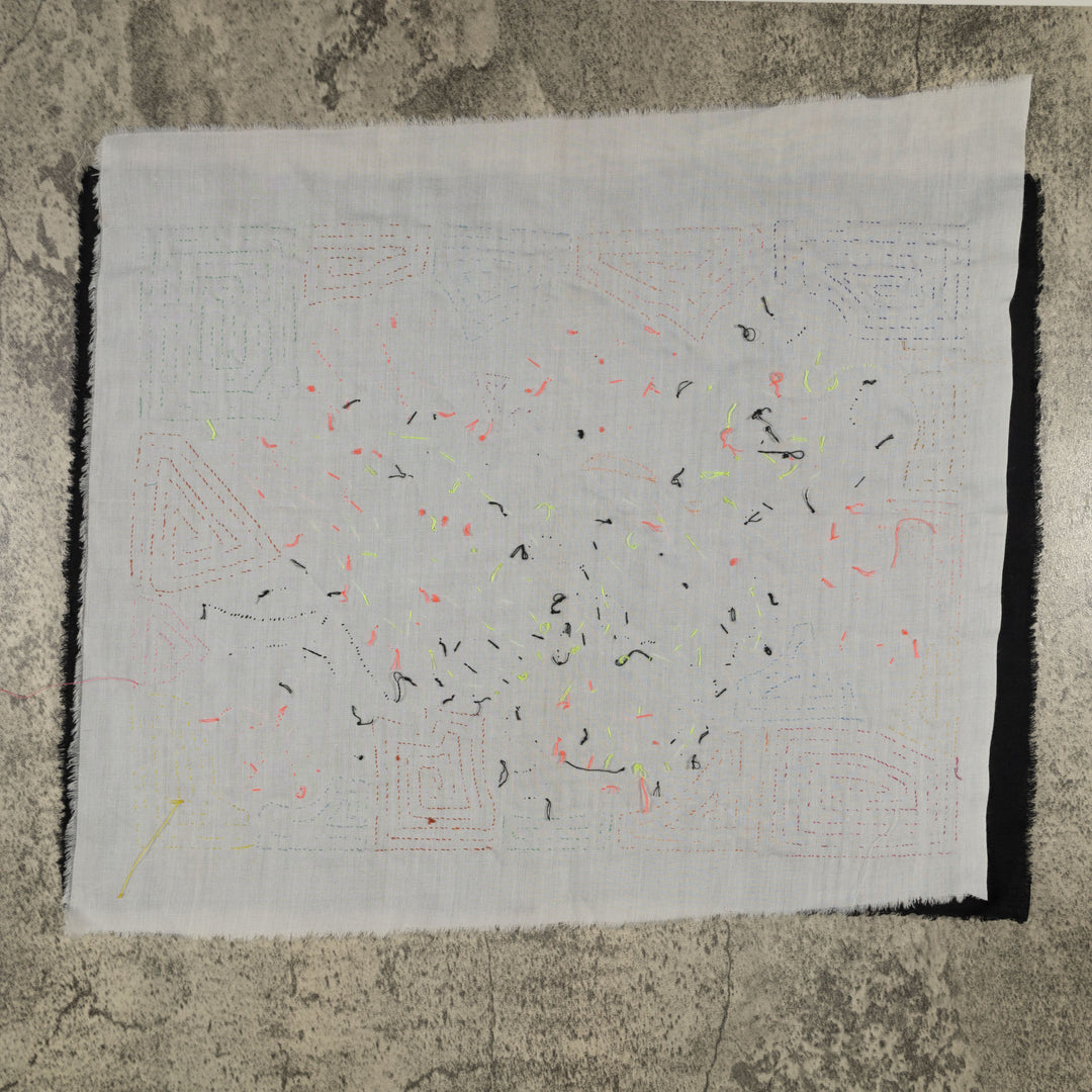 Fantasy Orange And Blue Parrot Bird Mola (Copy)